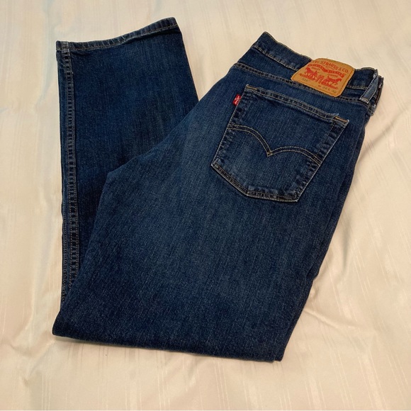 Vintage Levi’s Mens 514 Jeans 34 X 30 Straight Leg Medium Wash - Picture 1 of 10